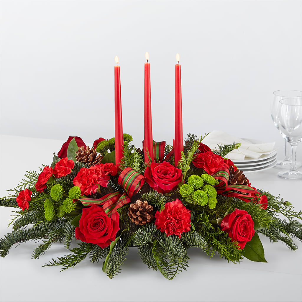 By the Candlelight Centerpiece – Pequa Park Florists Inc, Massapequa NY