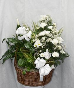 blessed mother dishgarden – Pequa Park Florists Inc, Massapequa NY