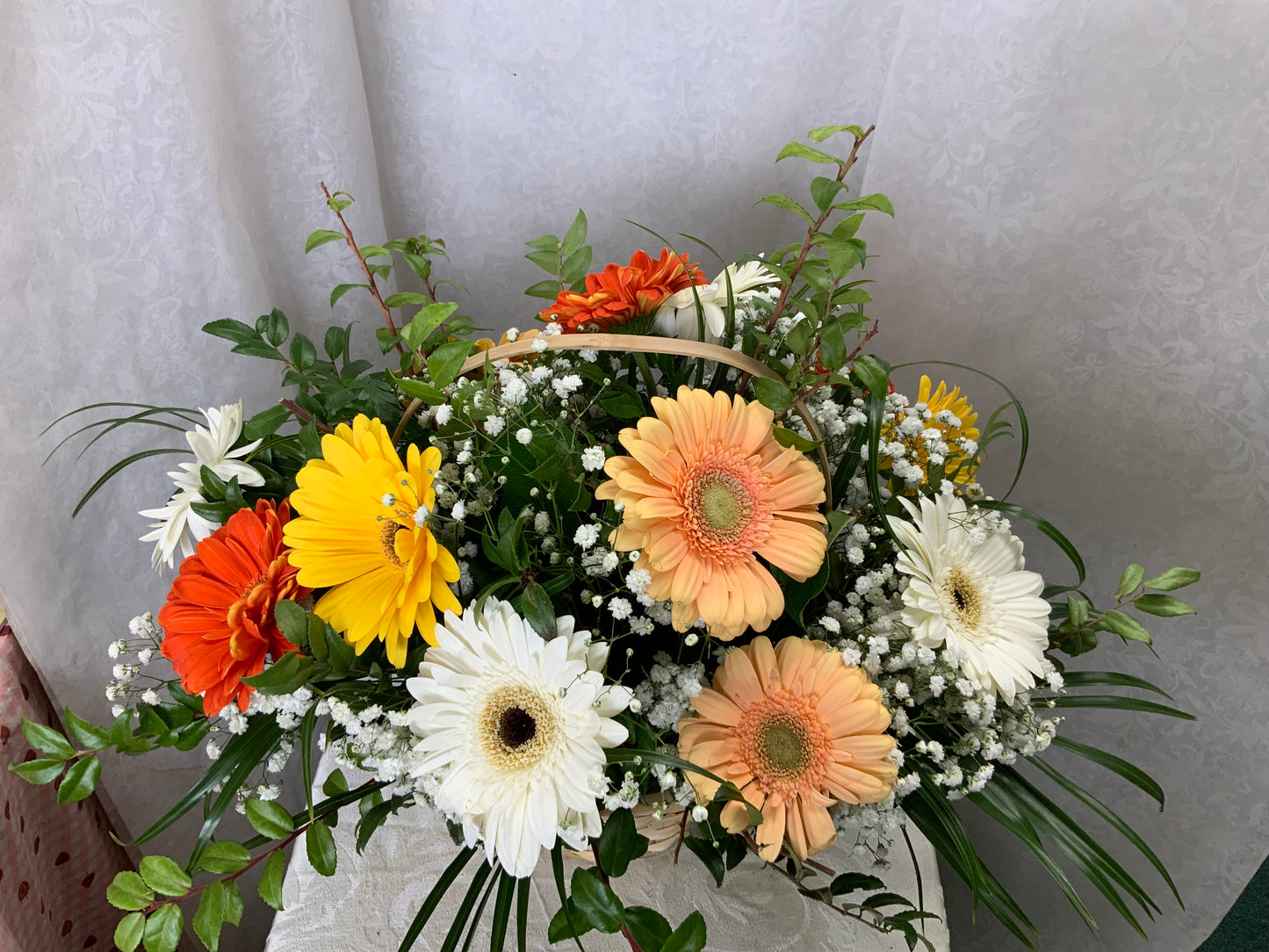 Gerbra baskets – Pequa Park Florists Inc, Massapequa NY