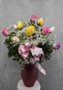 P PASTEL ROSES – Pequa Park Florists Inc, Massapequa NY