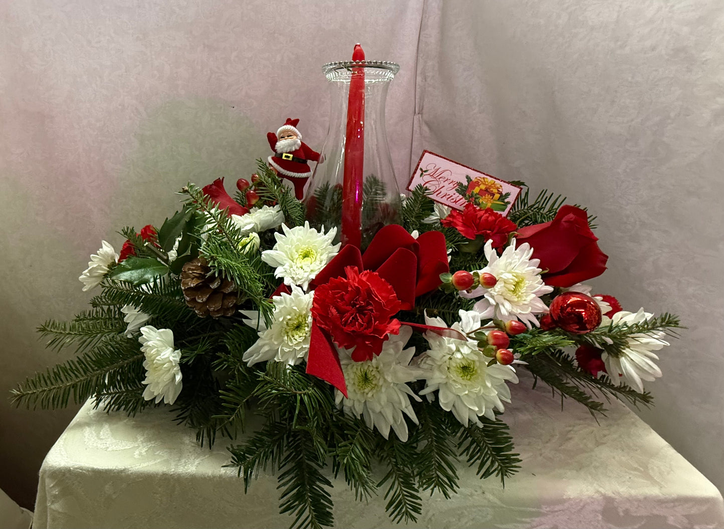 P Christmas Globe – Pequa Park Florists Inc, Massapequa NY