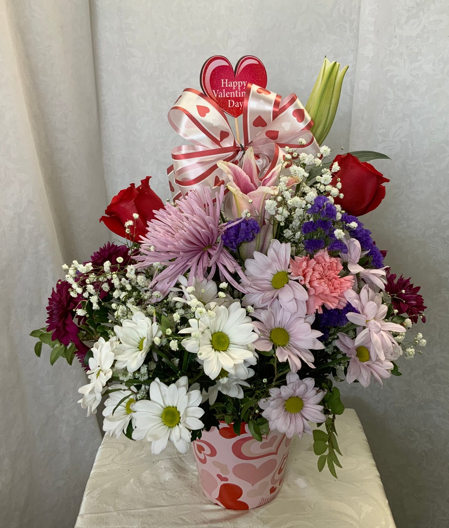 Pequa heart cylinder – Pequa Park Florists Inc, Massapequa NY