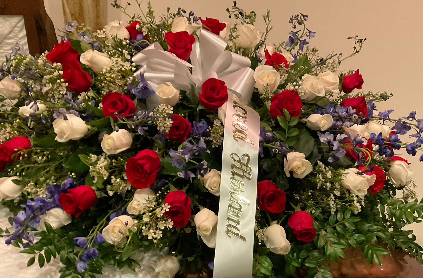 Pequa Patriotic Casket Cover – Pequa Park Florists Inc, Massapequa NY