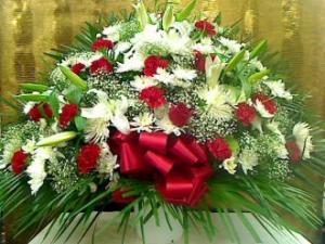 Pequa Red and White STC 001 – Pequa Park Florists Inc, Massapequa NY