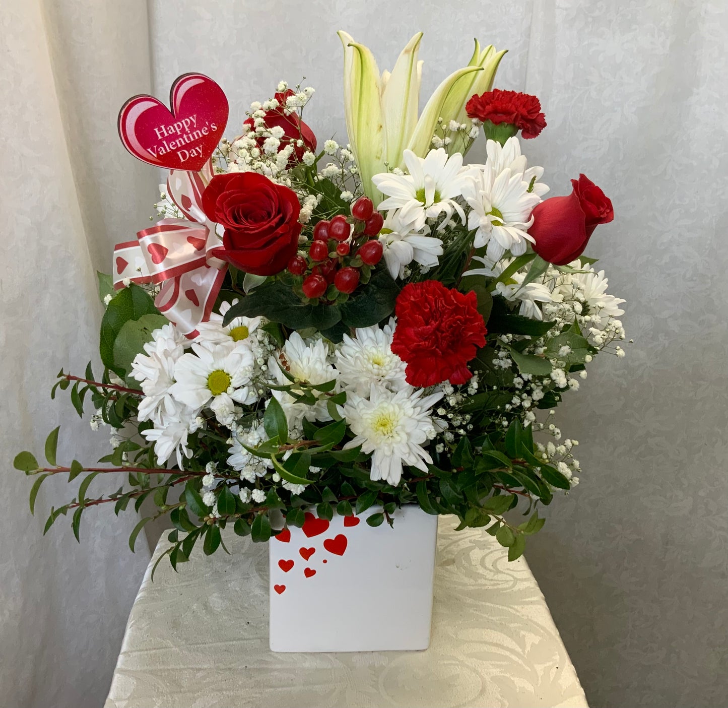 Pequa Heart Cube – Pequa Park Florists Inc, Massapequa NY