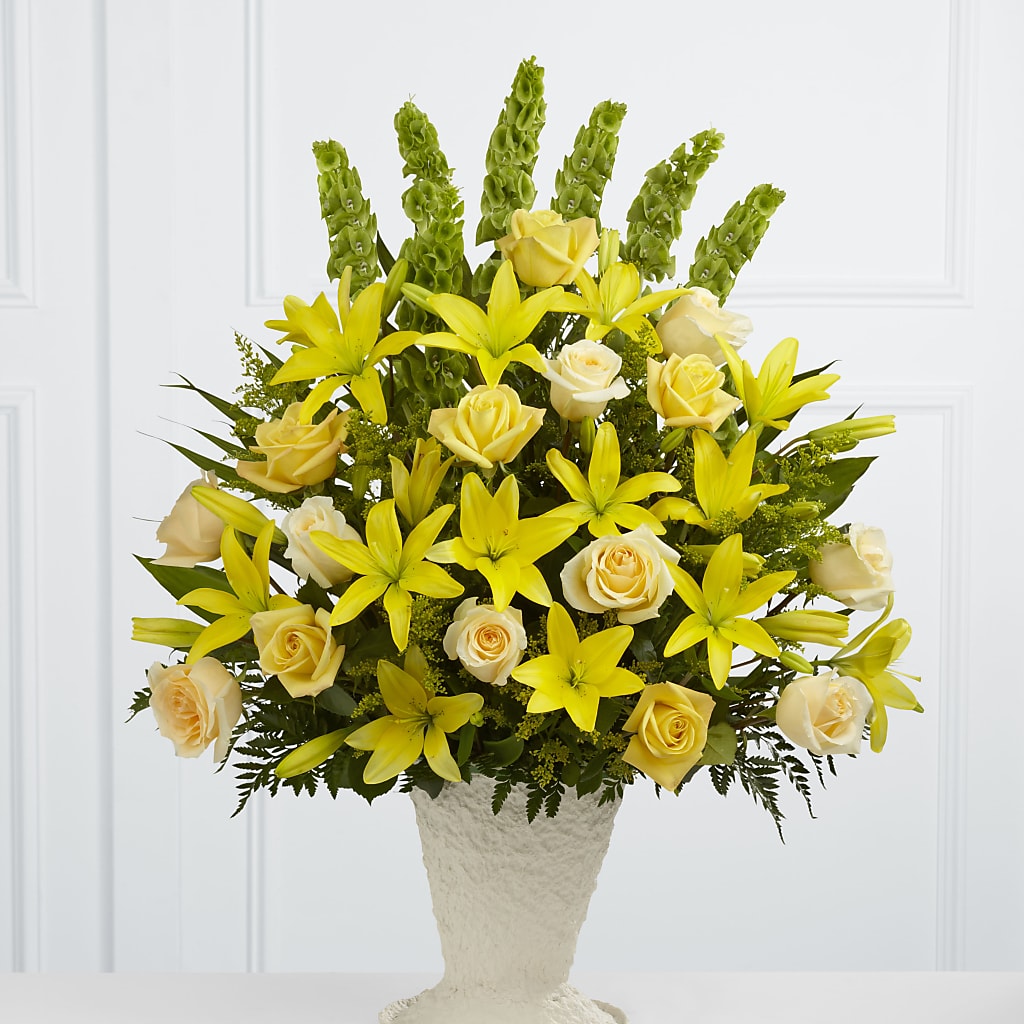 Golden Memories Arrangement – Pequa Park Florists Inc, Massapequa NY