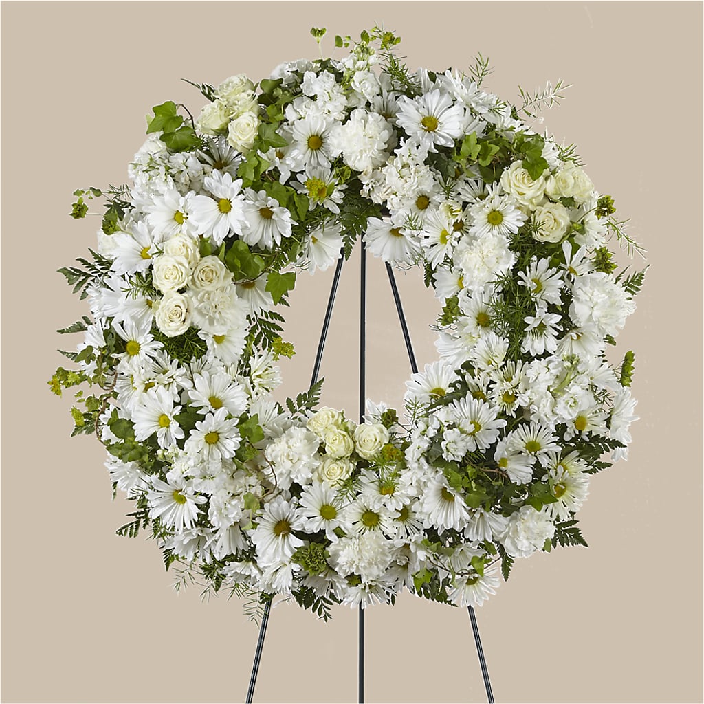 Faithful Wishes Wreath – Pequa Park Florists Inc, Massapequa NY