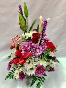 Pequa Valentine's Day Pastels Basket Arrangement 2