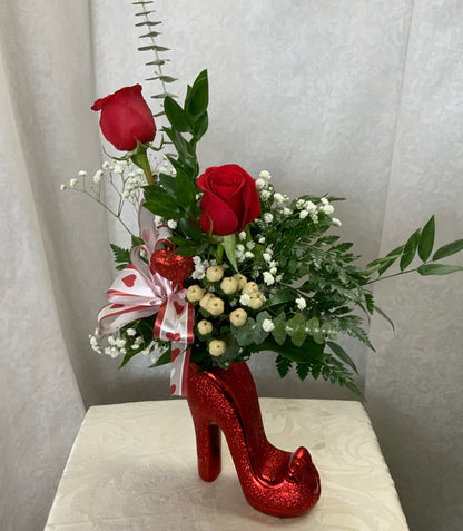 Ruby Red SHOE –  Pequa Park Florists Inc, Massapequa NY